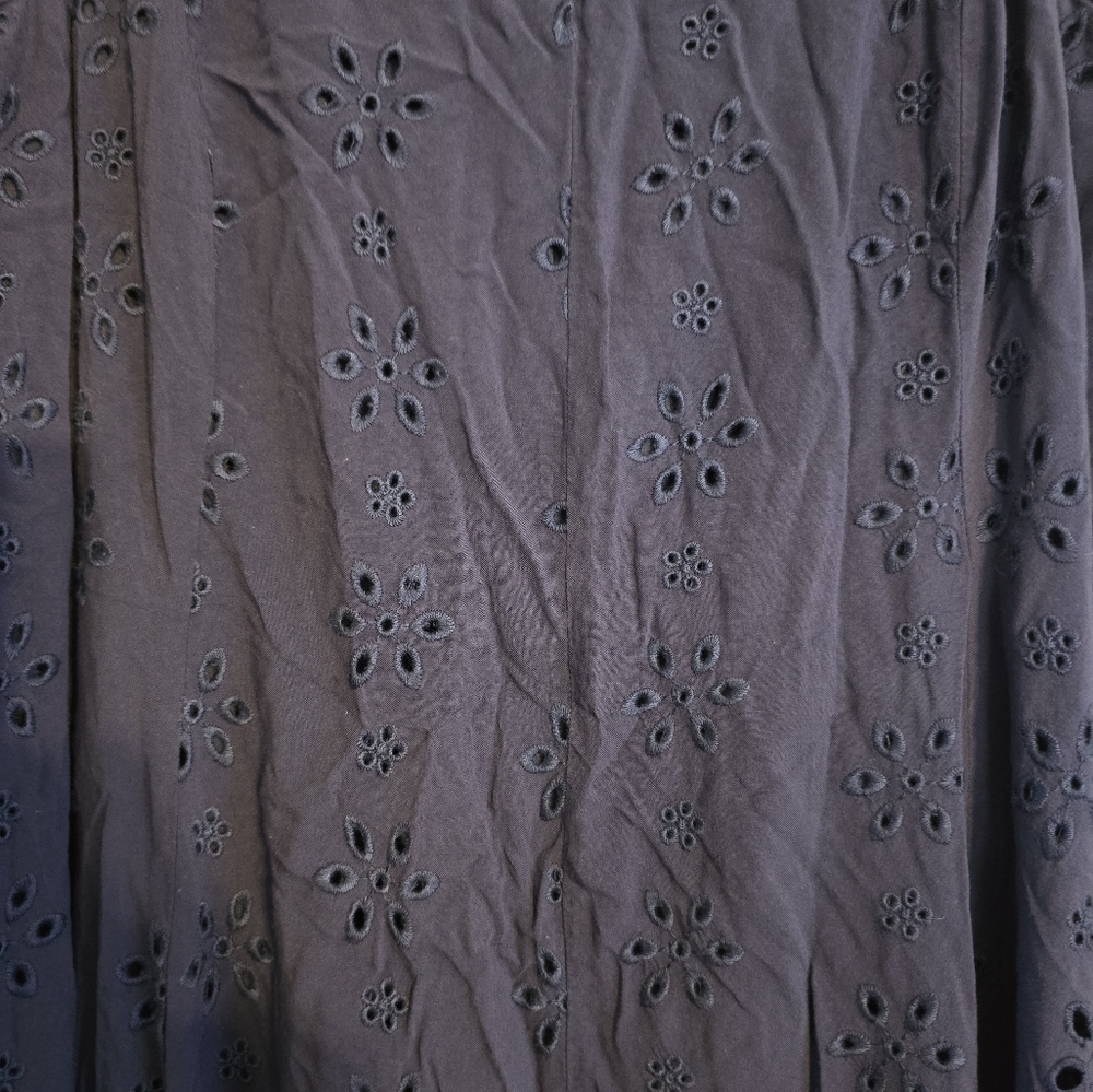 Torrid Navy Eyelet Maxi Dress - Picture 5 of 8